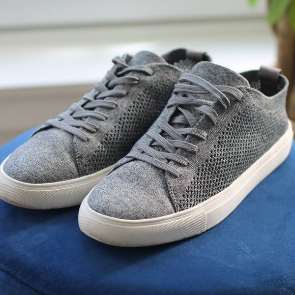 Men's Express Size 8 Gray Knit Shoes - Picture 1 of 4